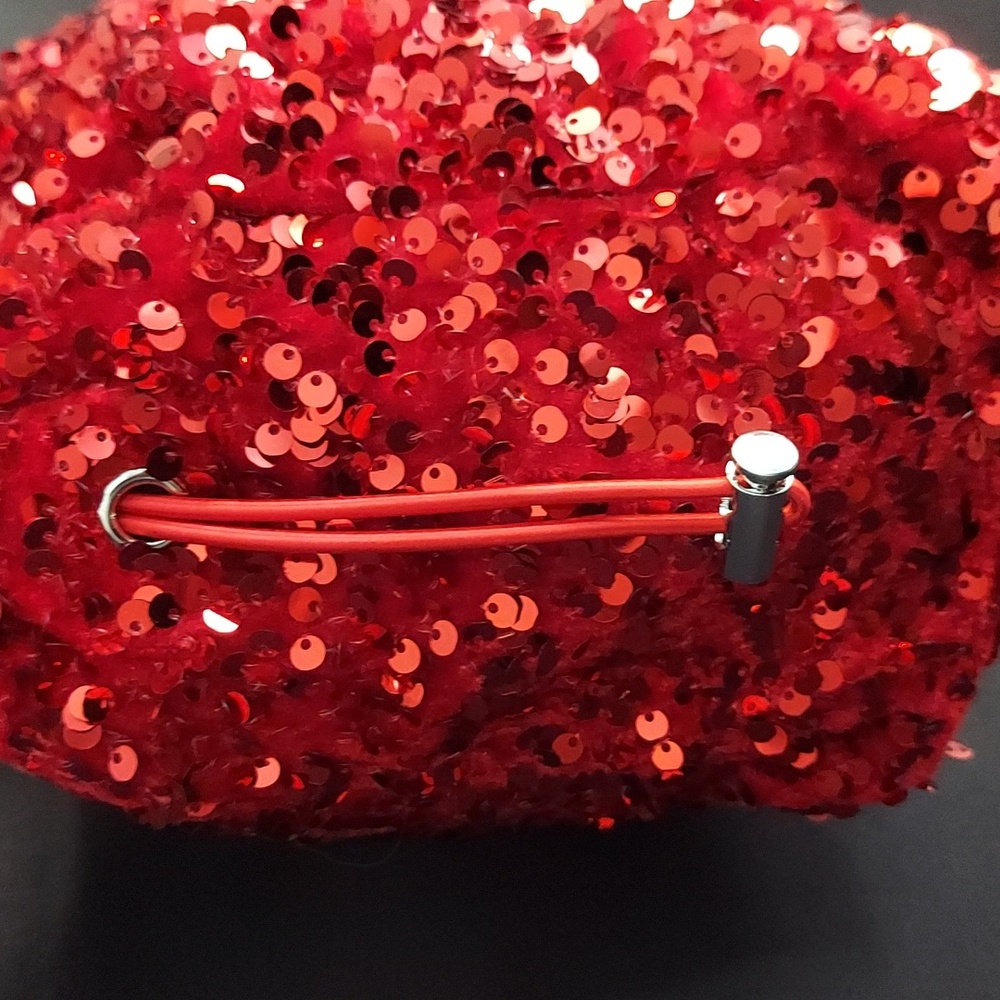 MOST WANTED Red Sequin Handbag - Picture 10 of 12